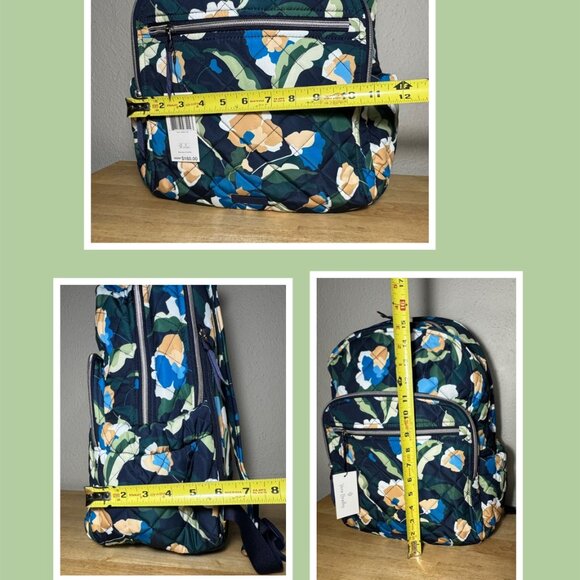 Vera Bradley Campus Backpack in Immersed Blooms NWT - Performance Twill - Picture 4 of 13